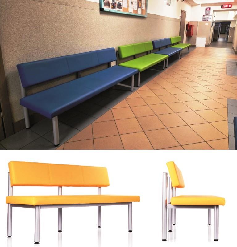 ławki tapicerowane Station do szkoły i poczekalni ławki tapicerowane Station do szkoły i poczekalni